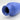 Vintage West-Germany Scheurich 506-41 vaas liggend in blauw keramiek