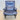 Vintage fauteuil jaren '80 blauw leer