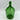 Brocante groene glazen gistfles