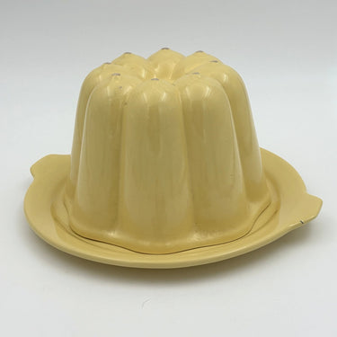 Puddingvorm met onderschaal Regina | pastel geel