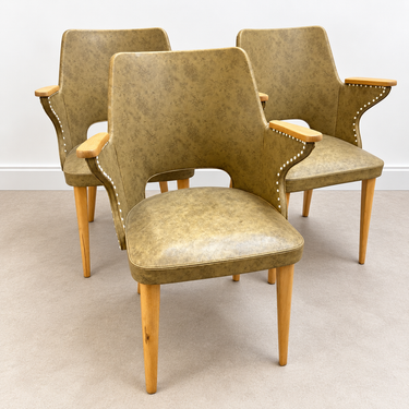 Vintage eetkamerstoel/fauteuil Polonio Holland | 3 op voorraad