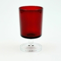 vintage borrelglas luminarc cavalier rood