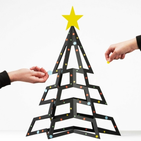 PaperTree duurzame kerstboom zwart