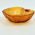 Schalenset appelvorm amber glas