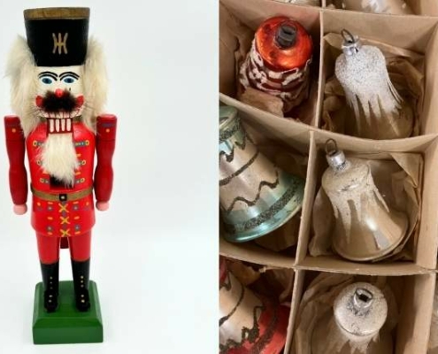 vintage brocante kerstdecoratie kerstmarkt