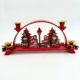 Duitse vintage kerst boogkandelaar rood