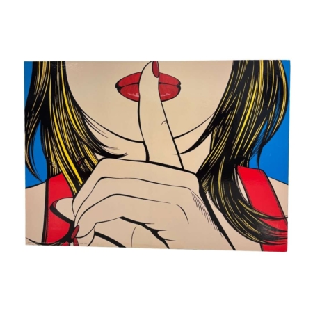 Pop art schilderij SSSHHH Deborah Azzopardi IKEA