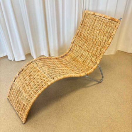 ligstoel rotan vintage IKEA Karl Malmvall Karslund