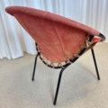 vintage balloon fauteuil lusch en co rood