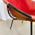 vintage balloon fauteuil lusch en co rood