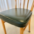 vintage stoelen skai leer groen