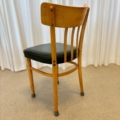 vintage stoelen skai leer groen
