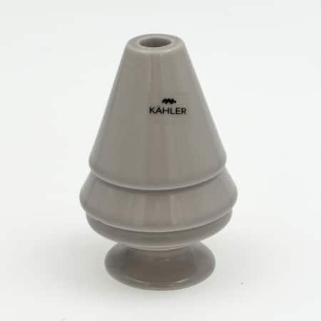 Kähler kerstboom kandelaar keramiek grijs ribbels