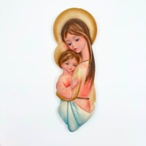 vintage reliëf moeder met kind