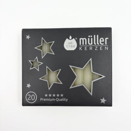 20 kerstboomkaarsjes in een doosje