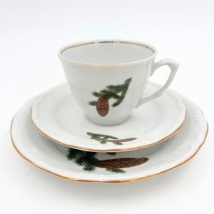 kerstservies dennenappel