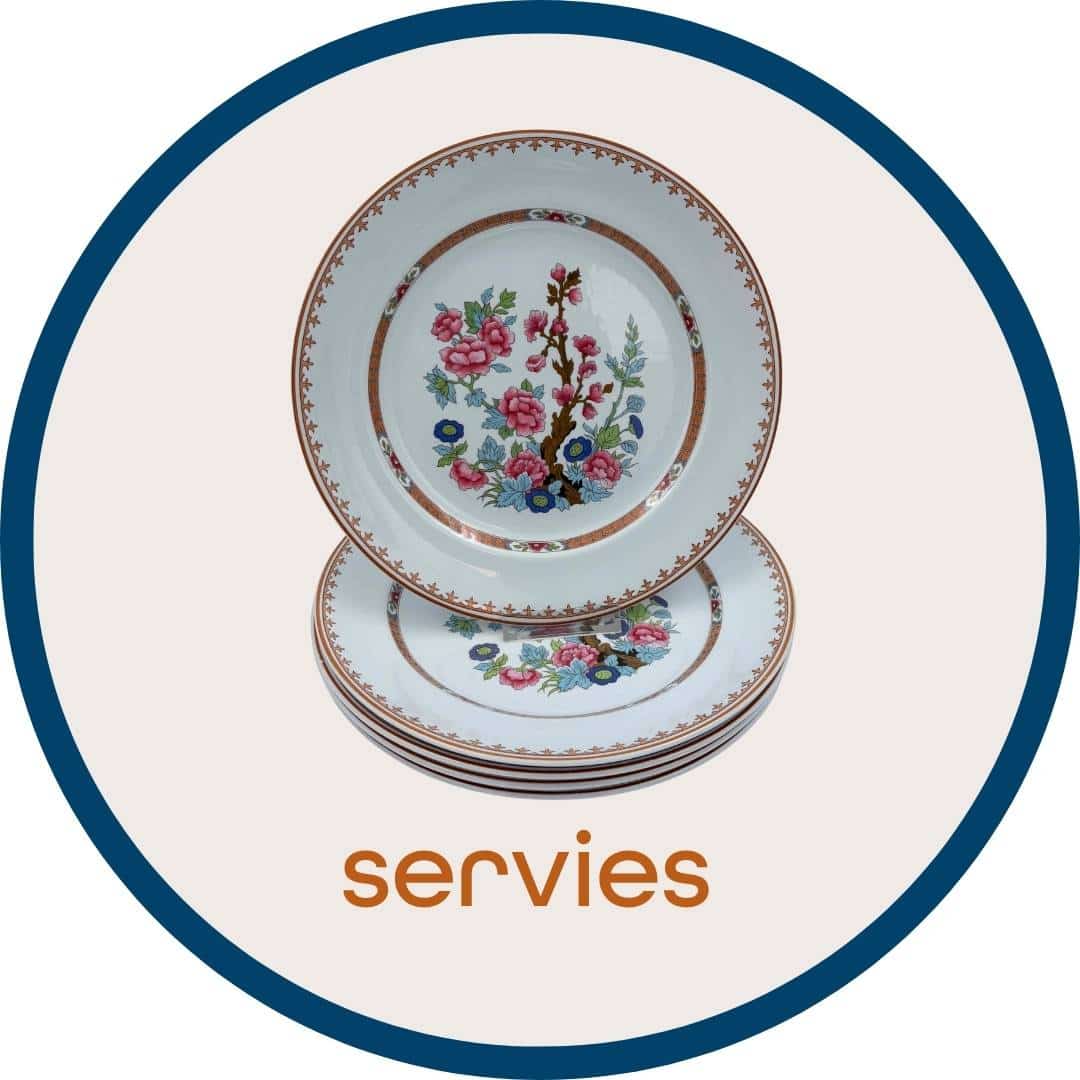 warenhuis strant vintage brocante servies